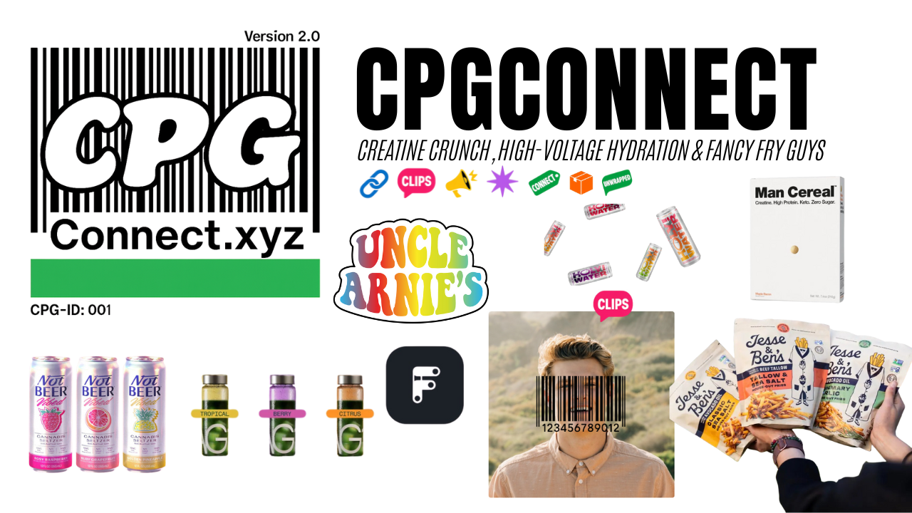 CPG Connect // Vol. 7: Creatine Crunch, High-Voltage Hydration & Fancy Fry Guys